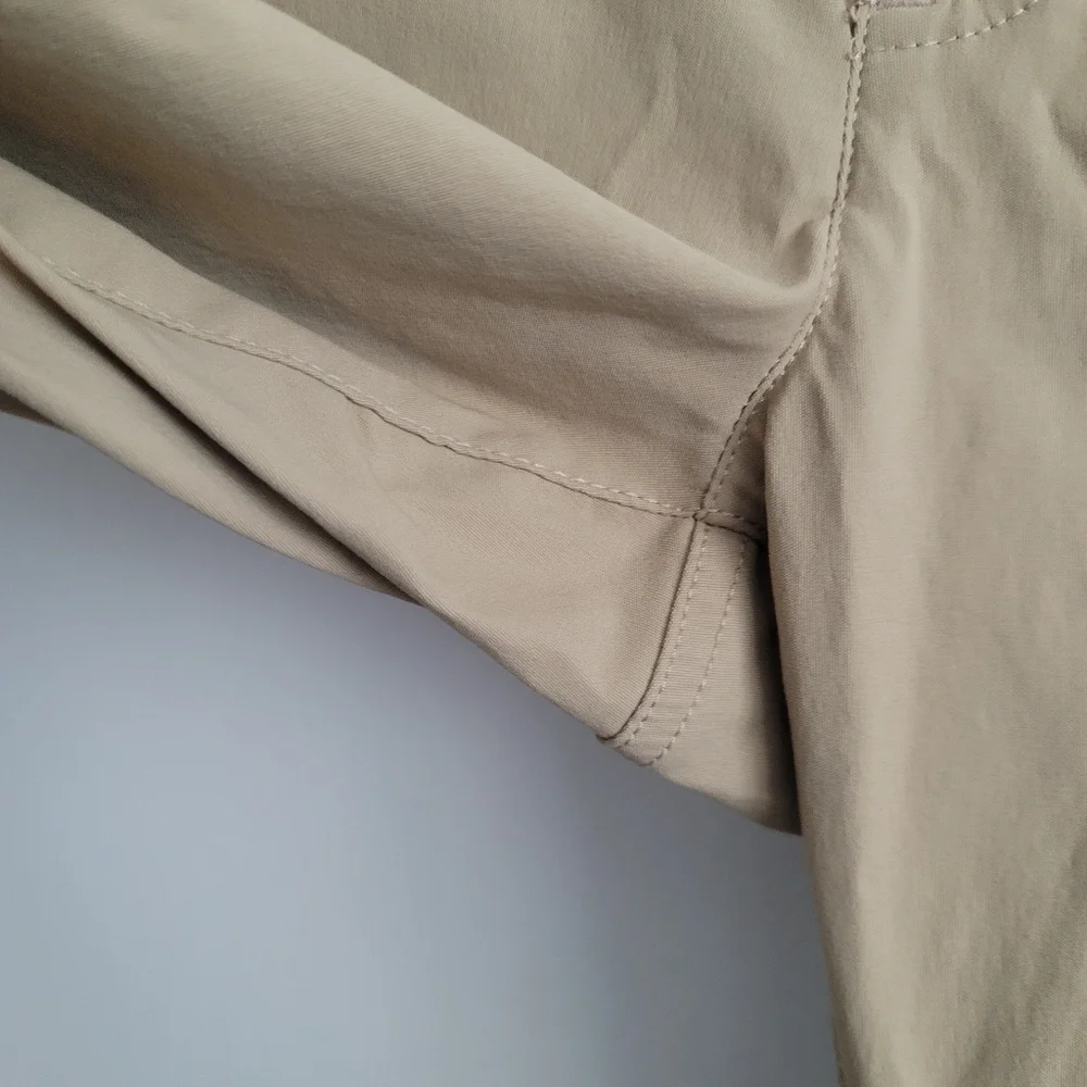 Eddie Bauer Men's Convertible Tech Pants Khaki‎ Nylon Stretch Hiking 40x30